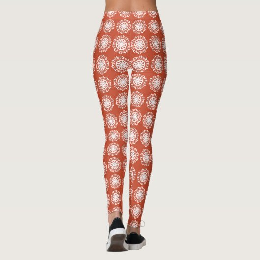 Terracotta Mandala Leggings (Rückseite)