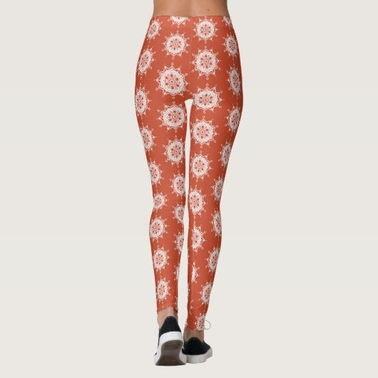 Terracotta Mandala Leggings (Rückseite)