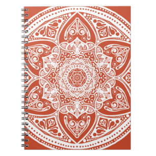 Terracotta Mandala Notizblock