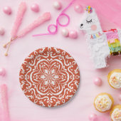 Terracotta Mandala Pappteller (Party)