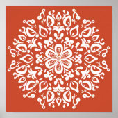 Terracotta Mandala Poster (Vorne)