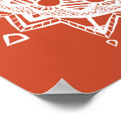 Terracotta Mandala Poster (Ecke)