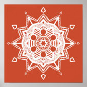 Terracotta Mandala Poster (Vorne)