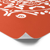 Terracotta Mandala Poster (Ecke)