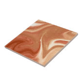 Terracotta Marble Abstract Fluid Pattern Fliese (Seite)