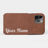 Terracotta Marble Individuelle Name Personalisiert Case-Mate iPhone Hülle (Rückseite (Horizontal))