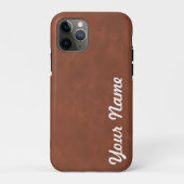 Terracotta Marble Individuelle Name Personalisiert Case-Mate iPhone Hülle (Rückseite)