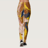 Terracotta marble textures leggings (Rückseite)