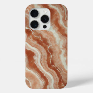 Terracotta-Marmor mit cremefarbenen Streifen Case-Mate iPhone Hülle