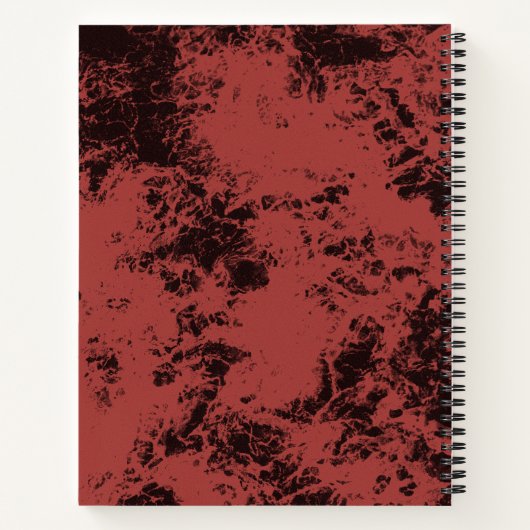 Terracotta-Marmorstruktur Notizblock (Rückseite)