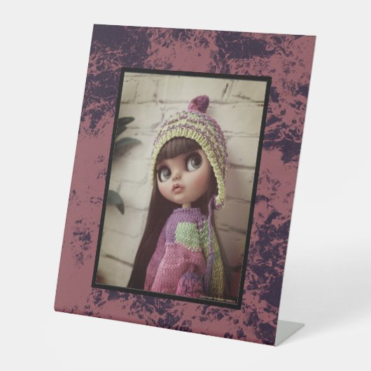 Terracotta-Marmorstruktur Sockelschild (Vorderseite)