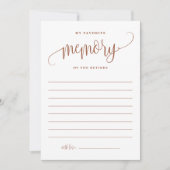 Terracotta Meine Lieblingsstunde der Retiree Card Einladung (Vorderseite)