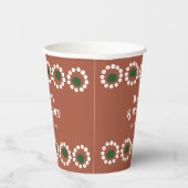 Terracotta Mexican Boho Barro Wedding Pappbecher (Rechts)