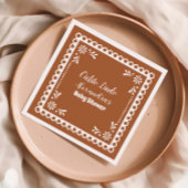 Terracotta Mexican Cielito Lindo Baby Dusche Serviette