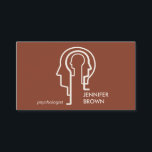 Terracotta Mind Science Human Head Psychologin Visitenkarte<br><div class="desc">Terracotta Mind Science Human Head Psychologin</div>