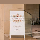 Terracotta Minimal Script Vielen Dank Letter Hochz Poster
