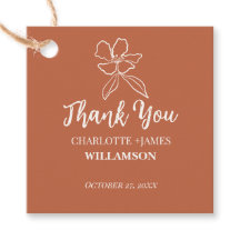 Terracotta Minimale Gastgeschenke Hochzeiten