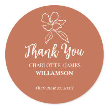 Terracotta Minimale Gastgeschenke Hochzeiten