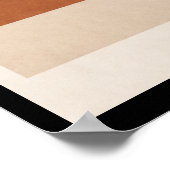 Terracotta Minimalist Geometric Poster (Ecke)