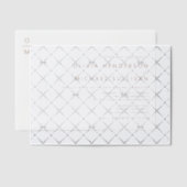 Terracotta Minimalist Typografy Monogram Wedding Pergament Einladungen (Versetzt (Einladung))