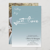 Terracotta Minimalistisch Calligrafy Script Weddin Einladung (Vorne/Hinten)