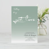 Terracotta Minimalistisch Calligrafy Script Weddin Einladung (Stehend Vorderseite)