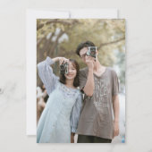 Terracotta Minimalistisch Calligrafy Script Weddin Einladung (Rückseite)