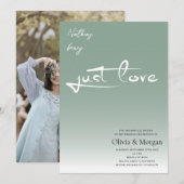 Terracotta Minimalistisch Calligrafy Script Weddin Einladung (Vorne/Hinten)