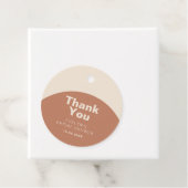 Terracotta Minimalistisch Formelles Brautparty Geschenkanhänger (Beispiel)