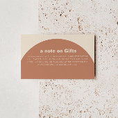 Terracotta Minimalistisch Hochzeit wünschend gut Begleitkarte