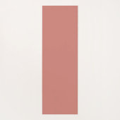 Terracotta Minimalistisch Kalligrafie Personalisie Yogamatte (Rückseite)