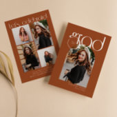 Terracotta Minimalistisch Moderne 5 Arkaden Abschl Einladung