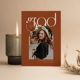 Terracotta Minimalistisch Moderne 5 Arkaden Abschl Einladung