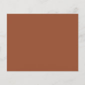 Terracotta Minimalistisch Monogram Wedding Einladu (Rückseite)