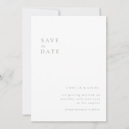 Terracotta Minimalistisch Wedding Save the Date Einladung