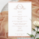 Terracotta Mit Monogramm Watercolor Wedding Menu<br><div class="desc">Herzlich willkommen an Ihrem Tisch mit diesem mit Monogramm Hochzeitsmenü, mit exquisiten handgezeichneten, leafy Monogramm mit Paarinitialen, Terrakotta, Rost-Aquarellstreifen. Zurück mit wunderschöner Aquarellwäsche in verschiedenen Terrakotta-, Rost- und staubigen Orangentönen. Teil unserer Kollektion "Terracotta Watercolor Botanical Monogram Wedding" mit einer Vielzahl von Produkten zur Koordination, einschließlich Hochzeitsempfang, Tischnummer und Sitzkarten. Besuchen...</div>