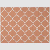 Terracotta Mittelmeer Marokkanisches Muster Seidenpapier (Vorderseite)