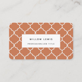 Terracotta Mittelmeer Marokko Beruflich Visitenkarte