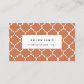 Terracotta Mittelmeer Marokko Beruflich Visitenkarte (Vorderseite)