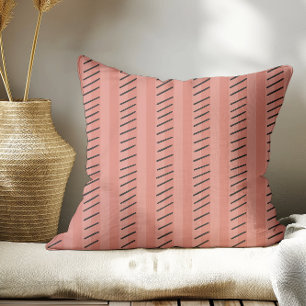 Terracotta Modern Boho Stripes Kissen