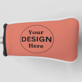 Terracotta Modern Minimalist Golf Club Head Cover Headcover