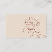 Terracotta Moderne Bücher verlangen einfache Babyd Begleitkarte (Rückseite)