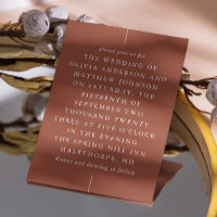 Terracotta Moderne minimalistische Typografie Hoch