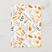 Terracotta Moderne Skripte Elegante Hochzeit im He Begleitkarte (Rückseite)