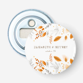 Terracotta Moderne Skripte Elegante Hochzeit im He Flaschenöffner