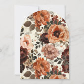 Terracotta Modernes Brautparty Einladung (Rückseite)