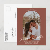 Terracotta Modernes Foto Hochzeit