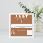 Terracotta - Modernes Geschenkemarkt Logo (Stehend Vorderseite)