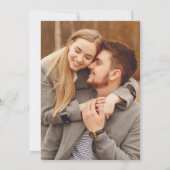 Terracotta Monugram Pampas Grass Foto Wedding Einladung (Rückseite)