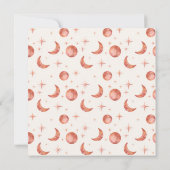 Terracotta Moon 3 Foto Save the Date Karte (Rückseite)